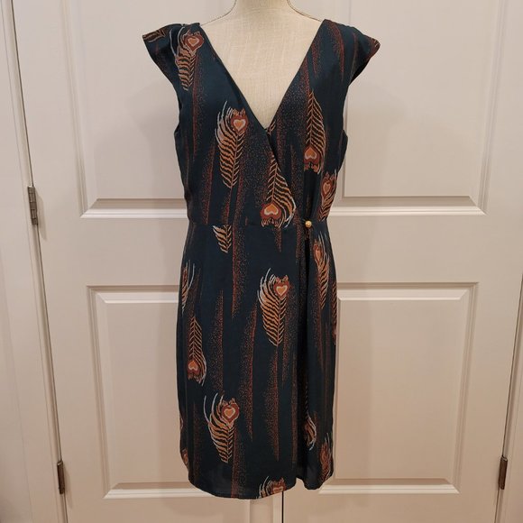 CORY Multicolor Semi Wrap dress, Size 10 - Picture 7 of 8